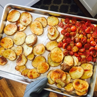 Roasted Potatoes & Tomatoes